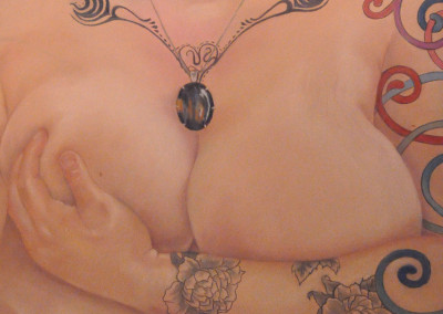 1. Sarah Anne Burns. Balconette. 2011. Pastel on Board, 18in x 24in.